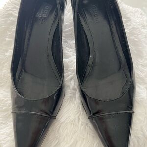 Gucci Women's Black Patent Leather Heels